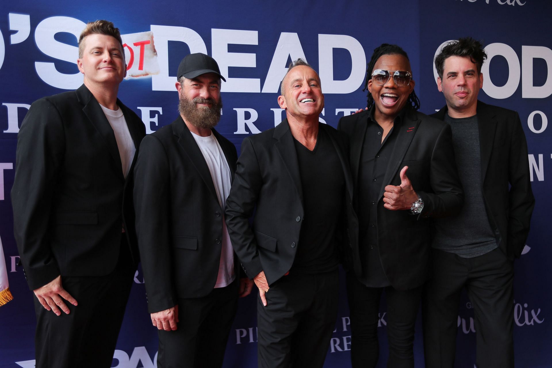 Newsboys members attend the "God's Not Dead: In God We Trust" premiere - (Image via Getty)